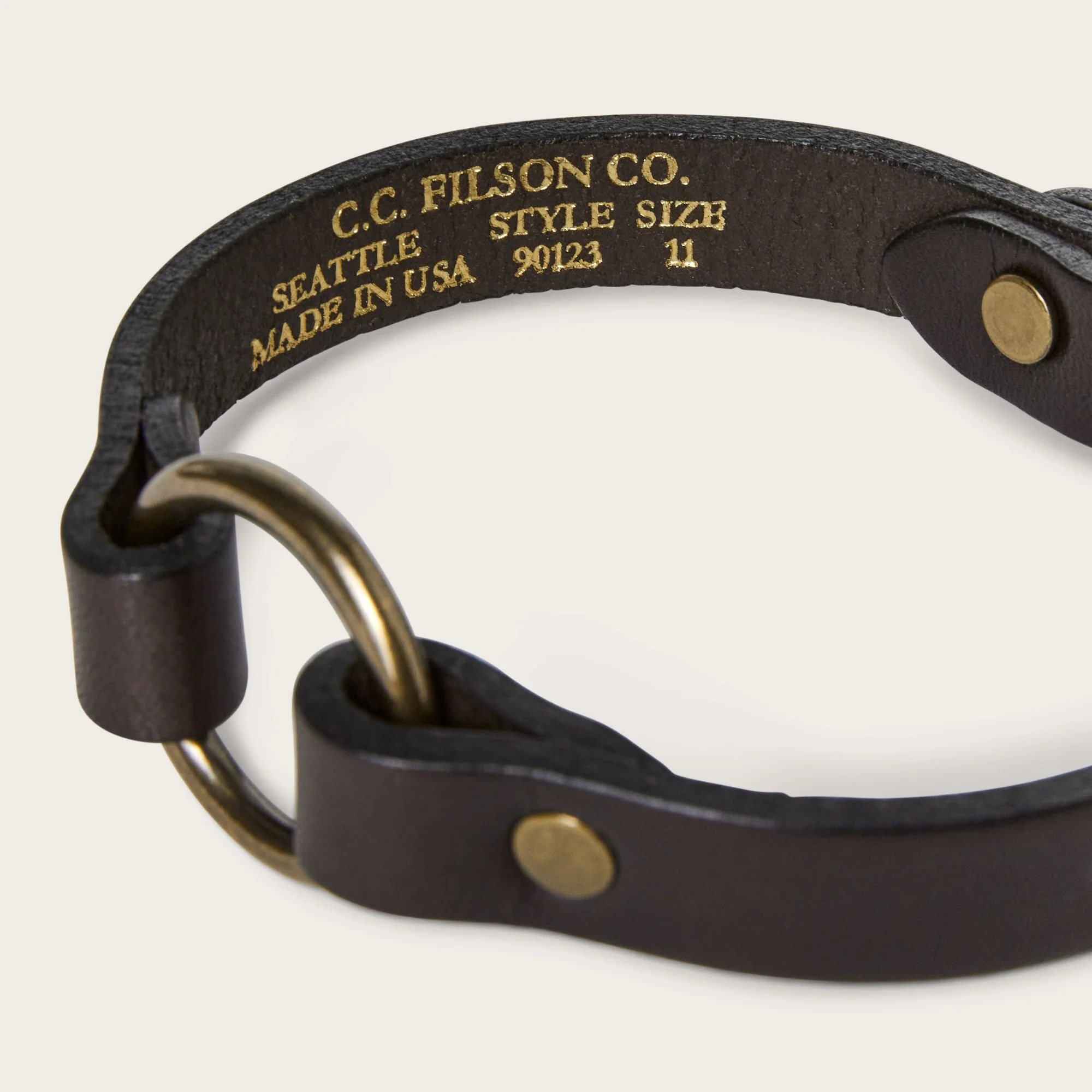 BRIDLE LEATHER PUPPY COLLAR - Image 2