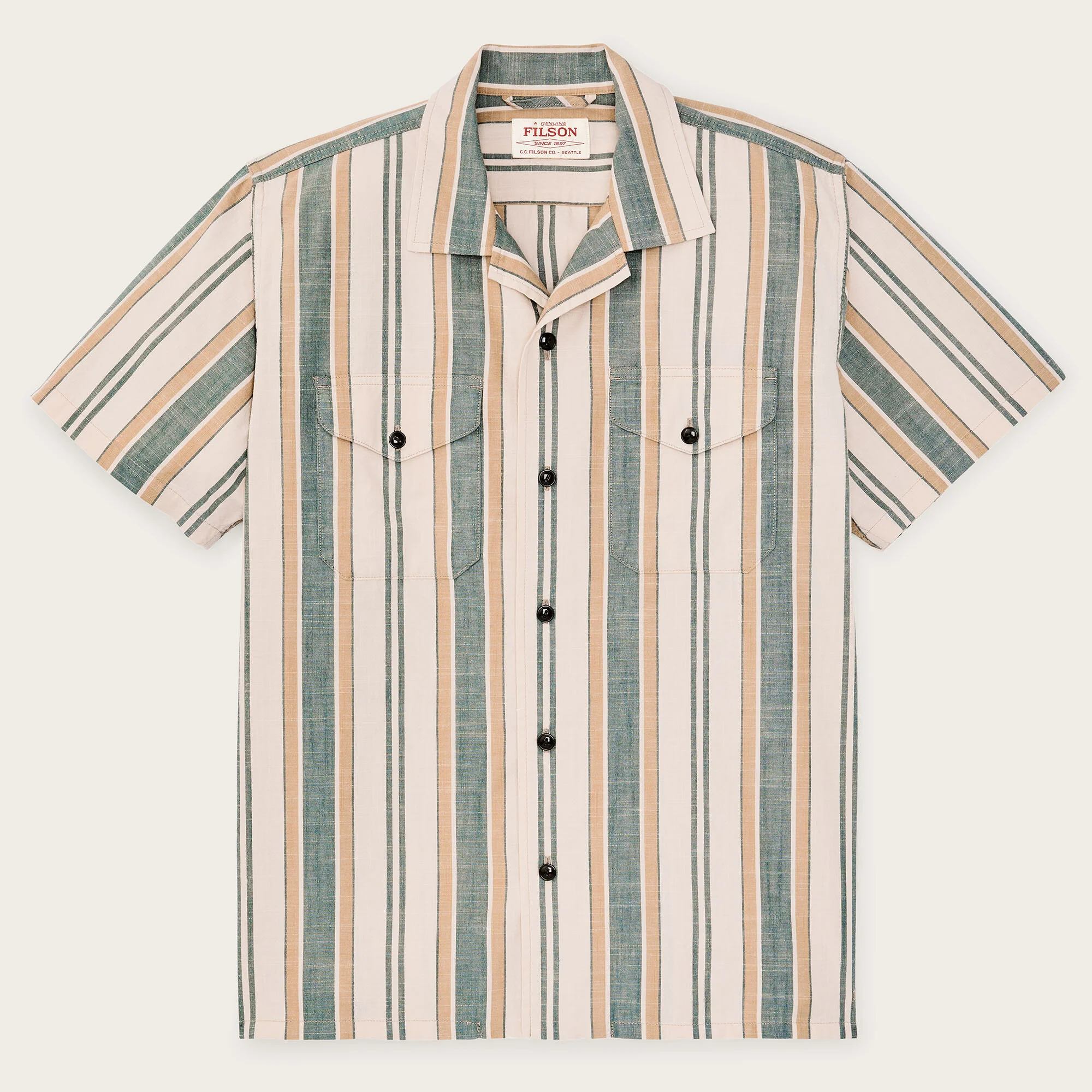CHAMBRAY CAMP SHIRT