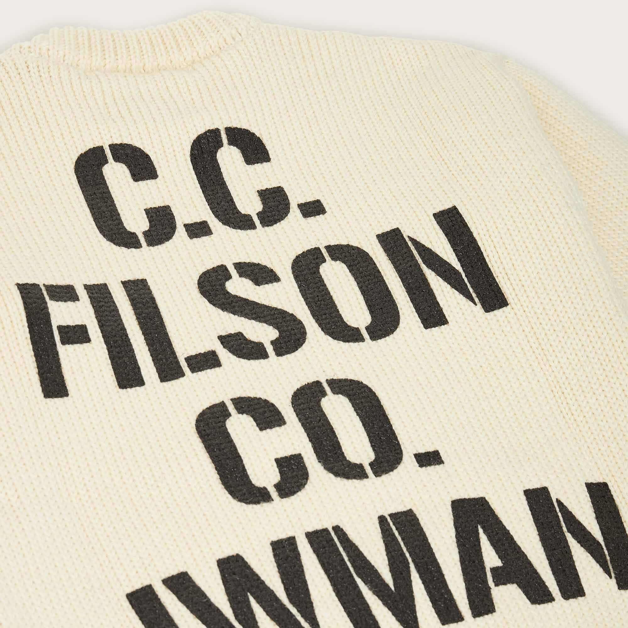 FILSON X JUNYA WATANABE CREWNECK WOOL GRAPHIC SWEATER - Image 2