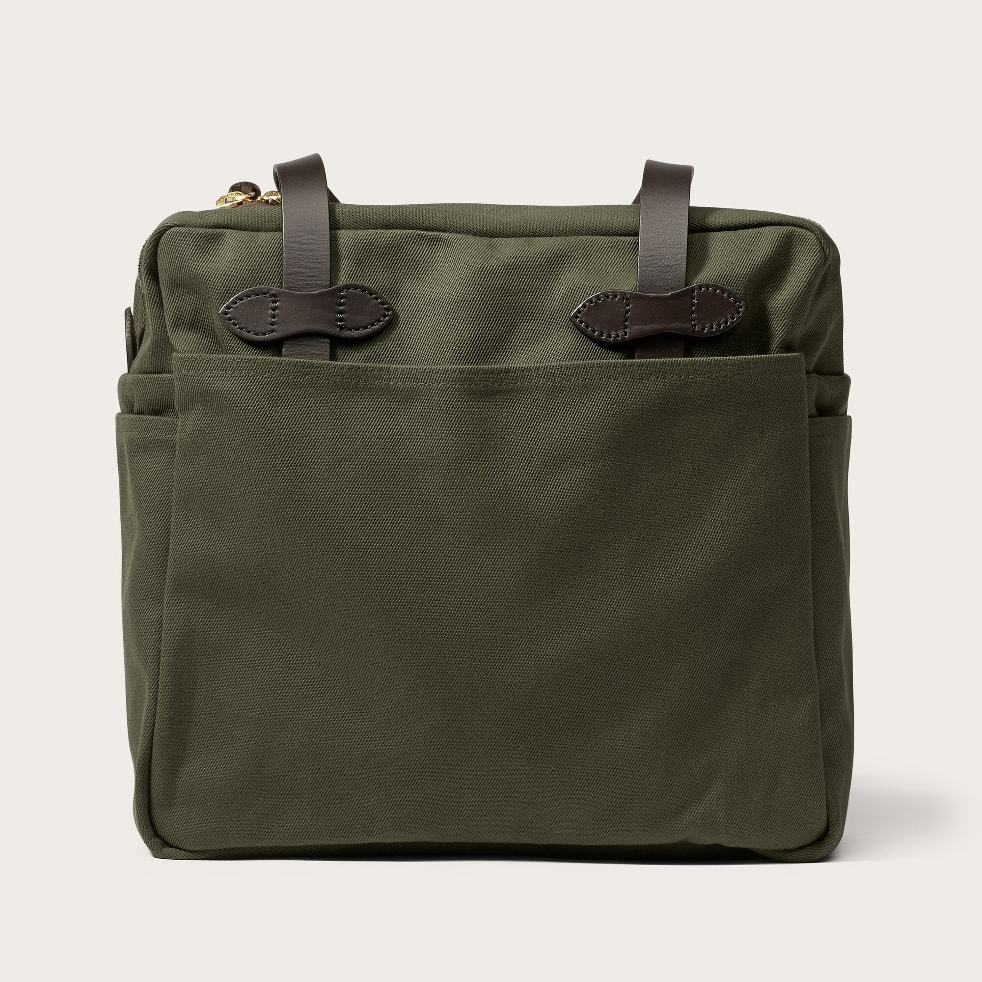 RUGGED TWILL TOTE BAG WITH ZIPPER - Image 2