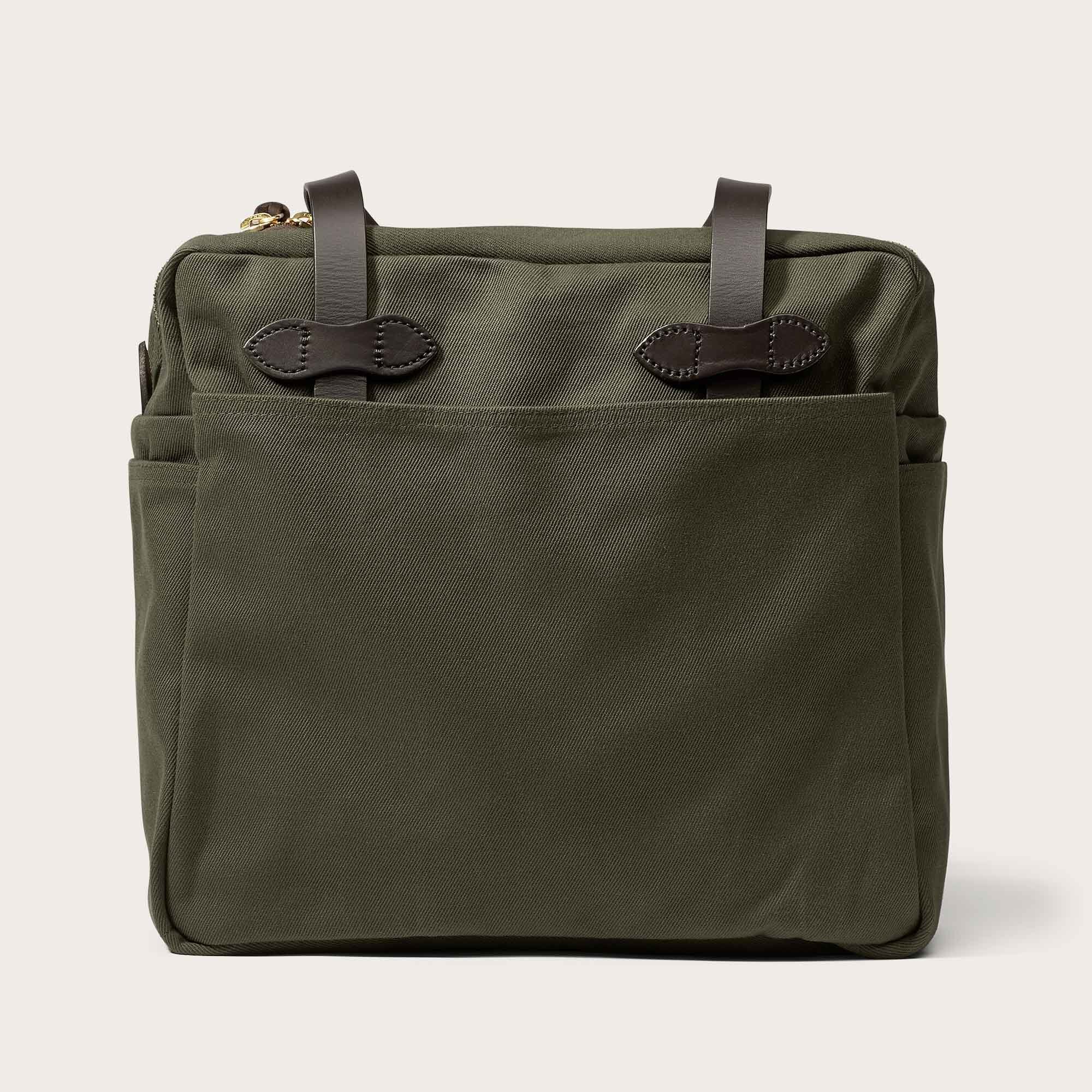 RUGGED TWILL TOTE BAG WITH ZIPPER - Image 2