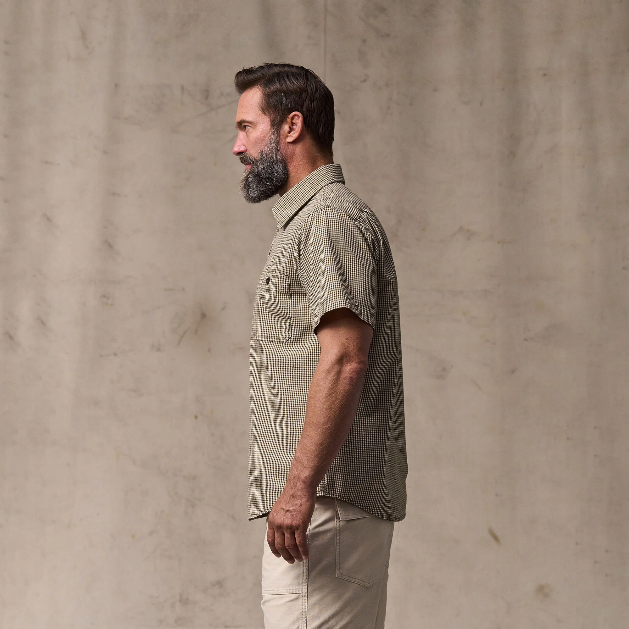 SHORT SLEEVE CHAMBRAY SHIRT - Image 6
