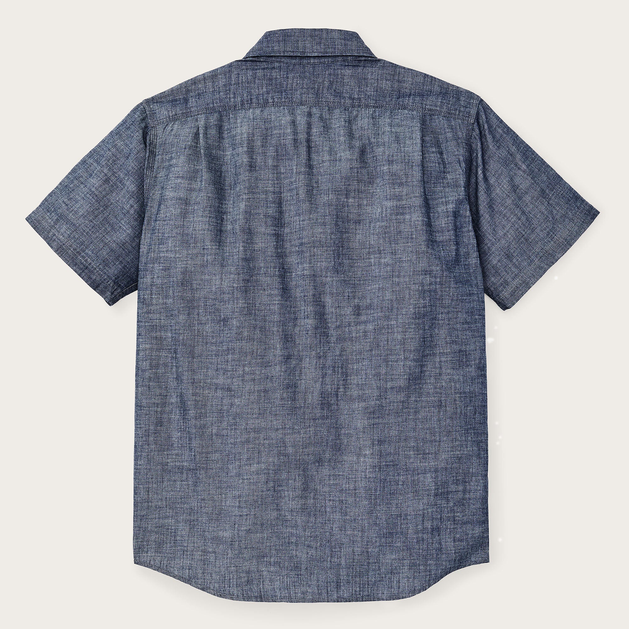 SHORT SLEEVE CHAMBRAY SHIRT - Image 2