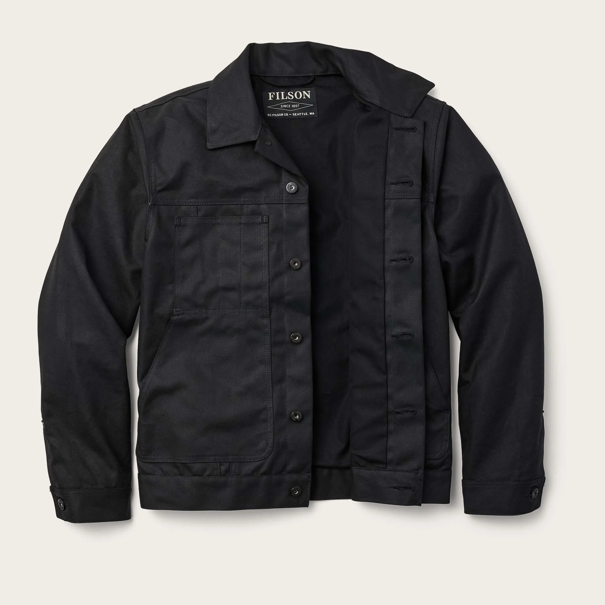 SHORT LINED CRUISER JACKET AUS TIN CLOTH - Image 5