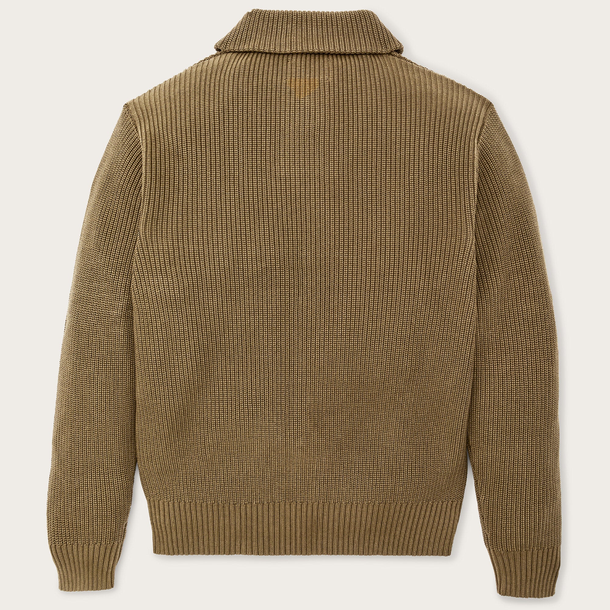 VINTAGE COTTON SHAWL NECK SWEATER - Image 2