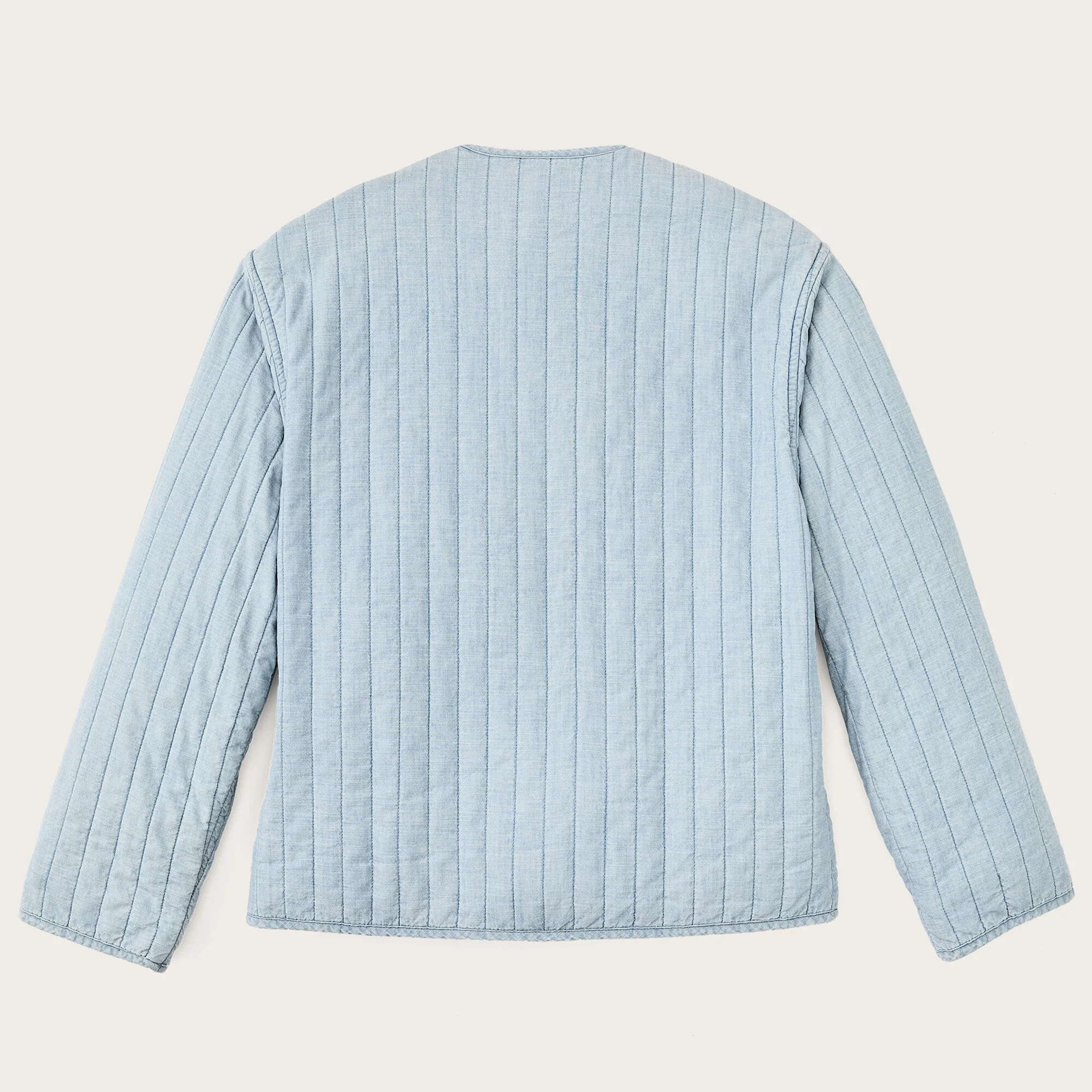 WOMEN’S CHAMBRAY QUILTED JACKET - Image 2